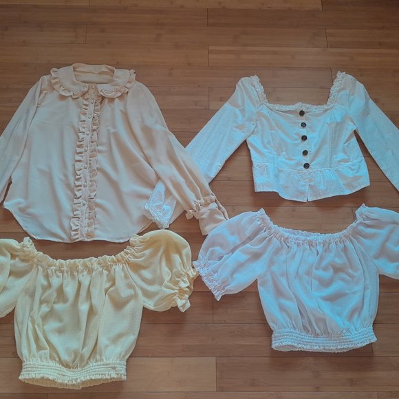 Song of Hope Designs Tops - Four Handmade Summer Tops, size M-L